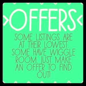 Reasonable offers are always welcome!